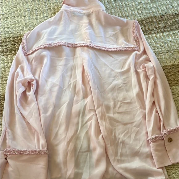 Zara Pink Blouse with Ruffle Trim - Picture 4 of 7